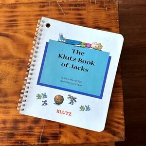 Vintage 1988 The Klutz Book Of Jacks Spiral Bound Book